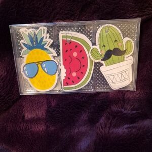 Whimsical Fruit and Cactus Gift Tags! 12 Pack! NWT!